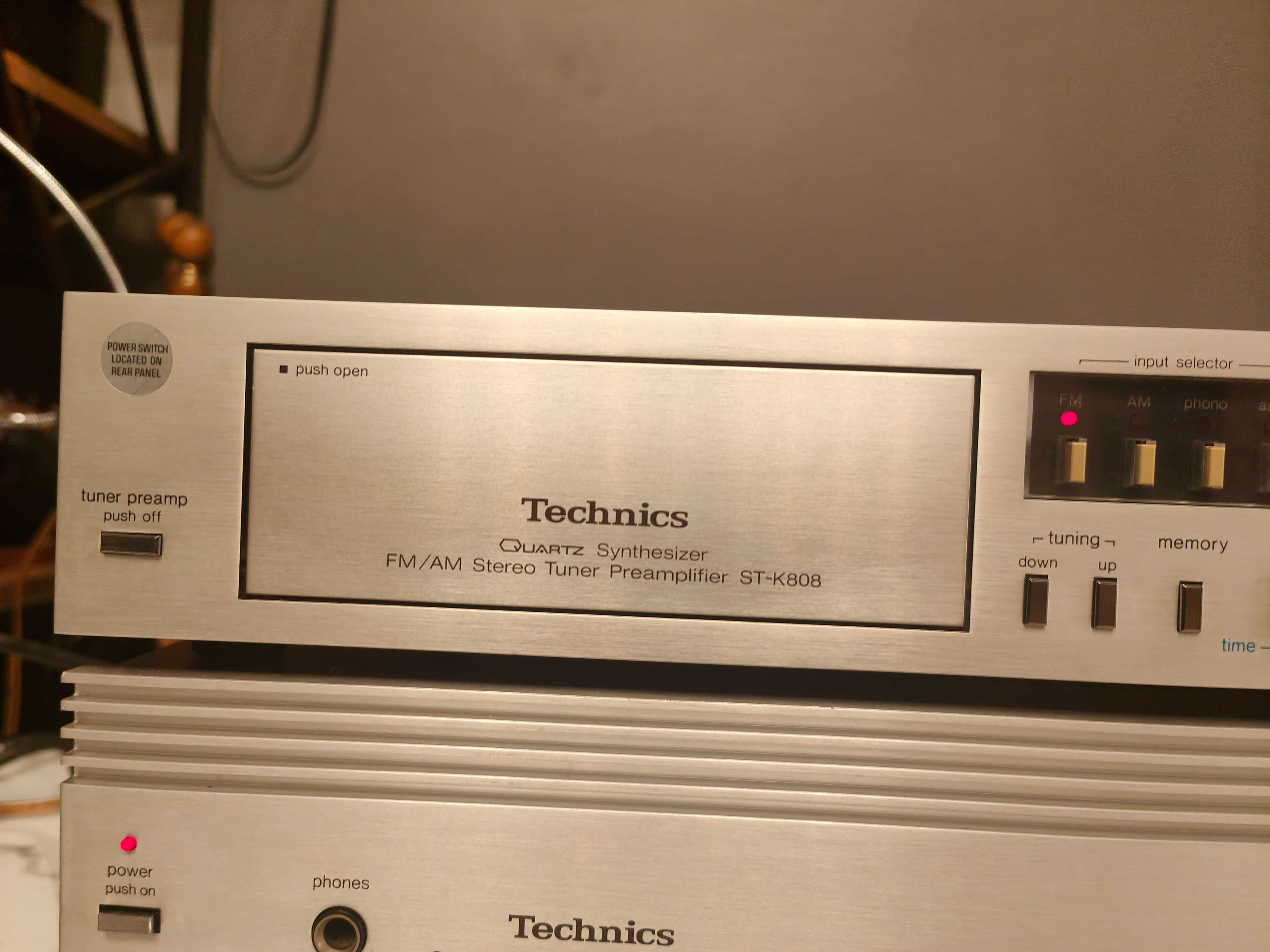 WIEŻA TECHNICS 808 ! Pilot , Preamp Tuner Końcówka ! TOP