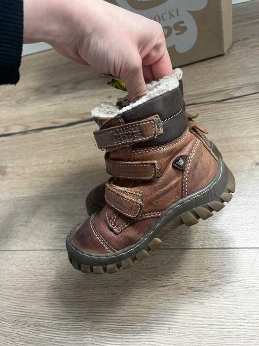 !Wyprzedaż! Brązowe buty kozaczki Lasocki kids 24