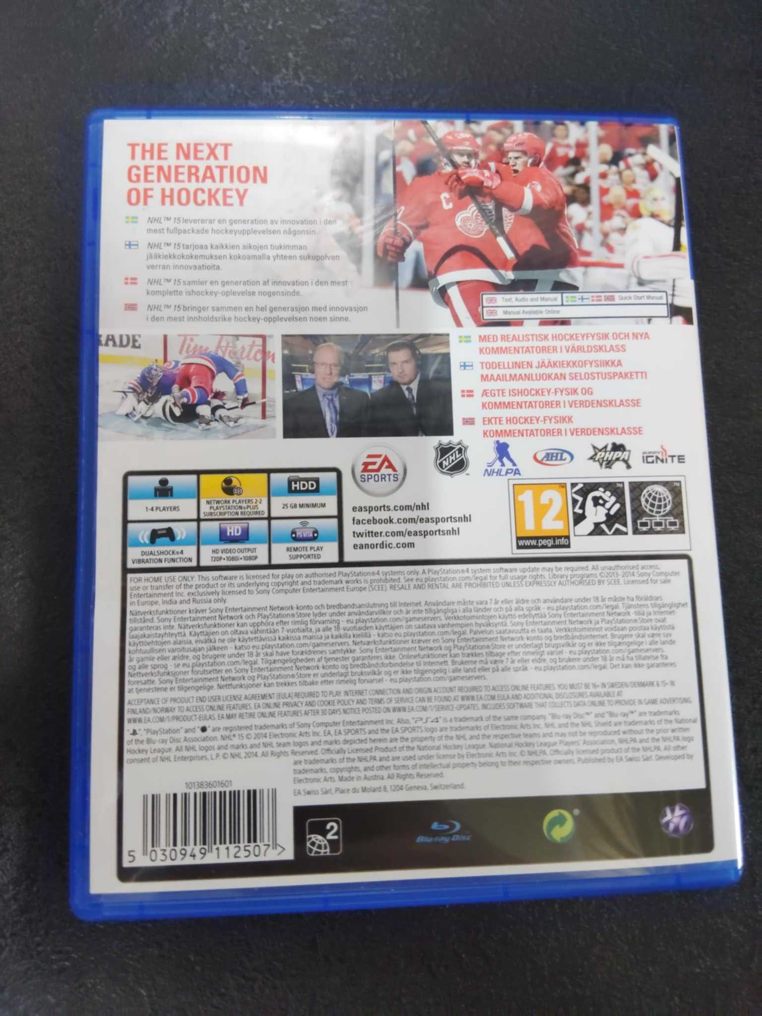 NHL 15 PS4 Gra po Angielsku hokej 2015