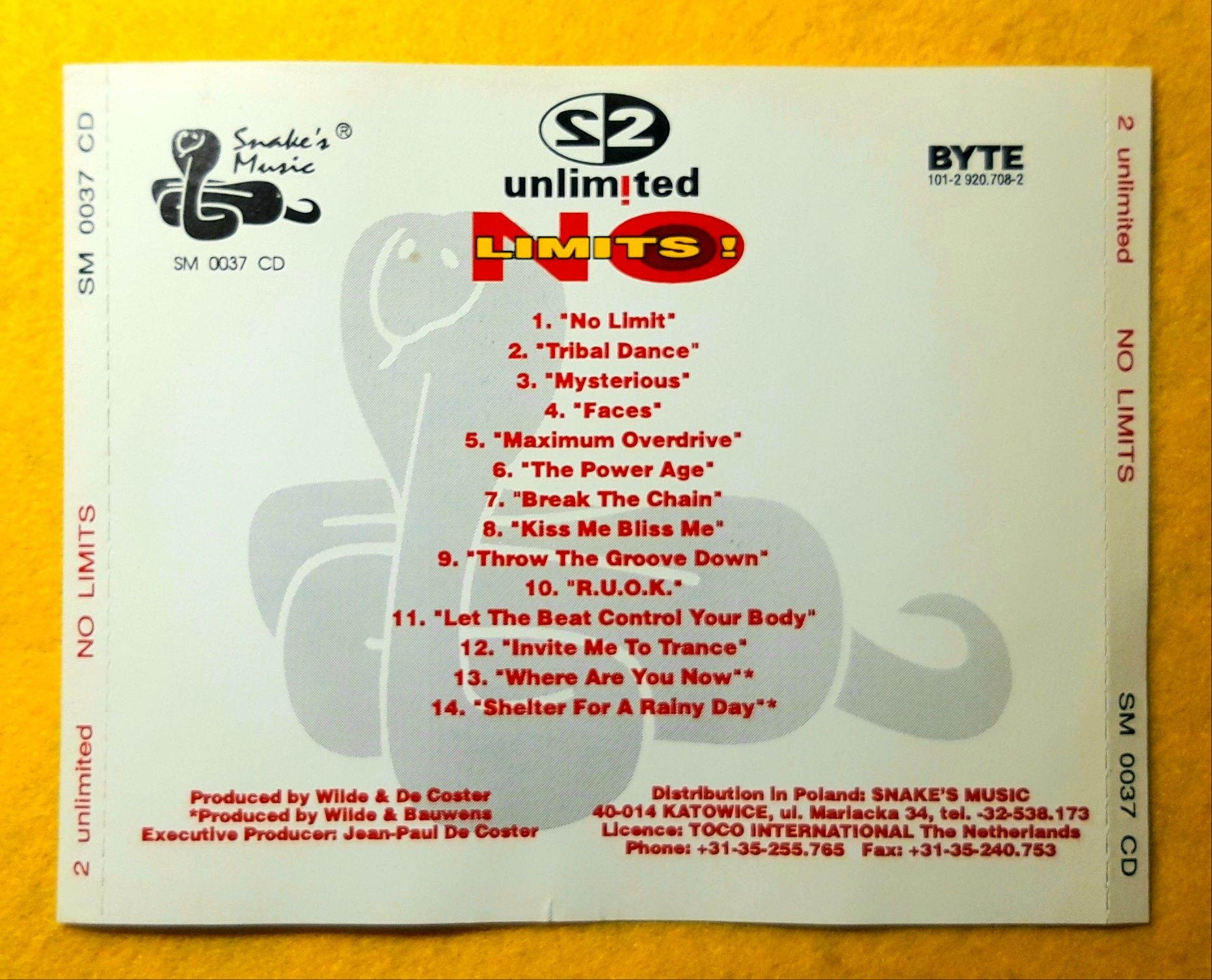 2 Unlimited – No Limits (CD, 1993)