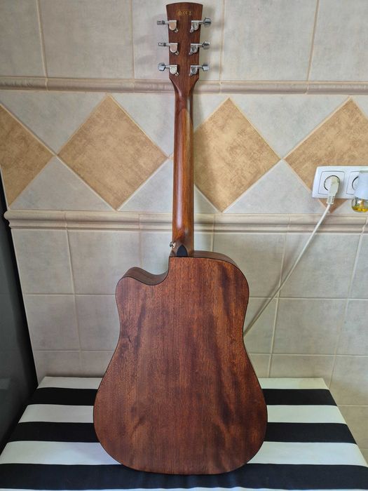 Guitarra Acústica Ibanez AW54 CE  OPN + Estojo Rigido Dreadnought