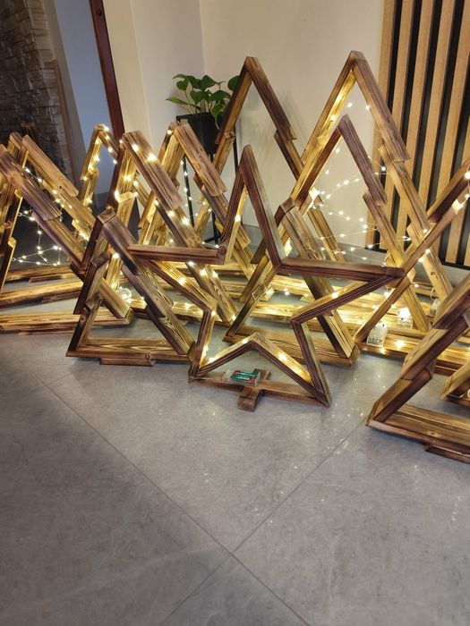 Choinki gwiazdy ozdoby świąteczne