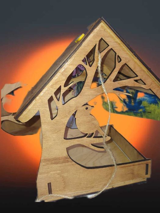 Годівничка для птахів з дерева