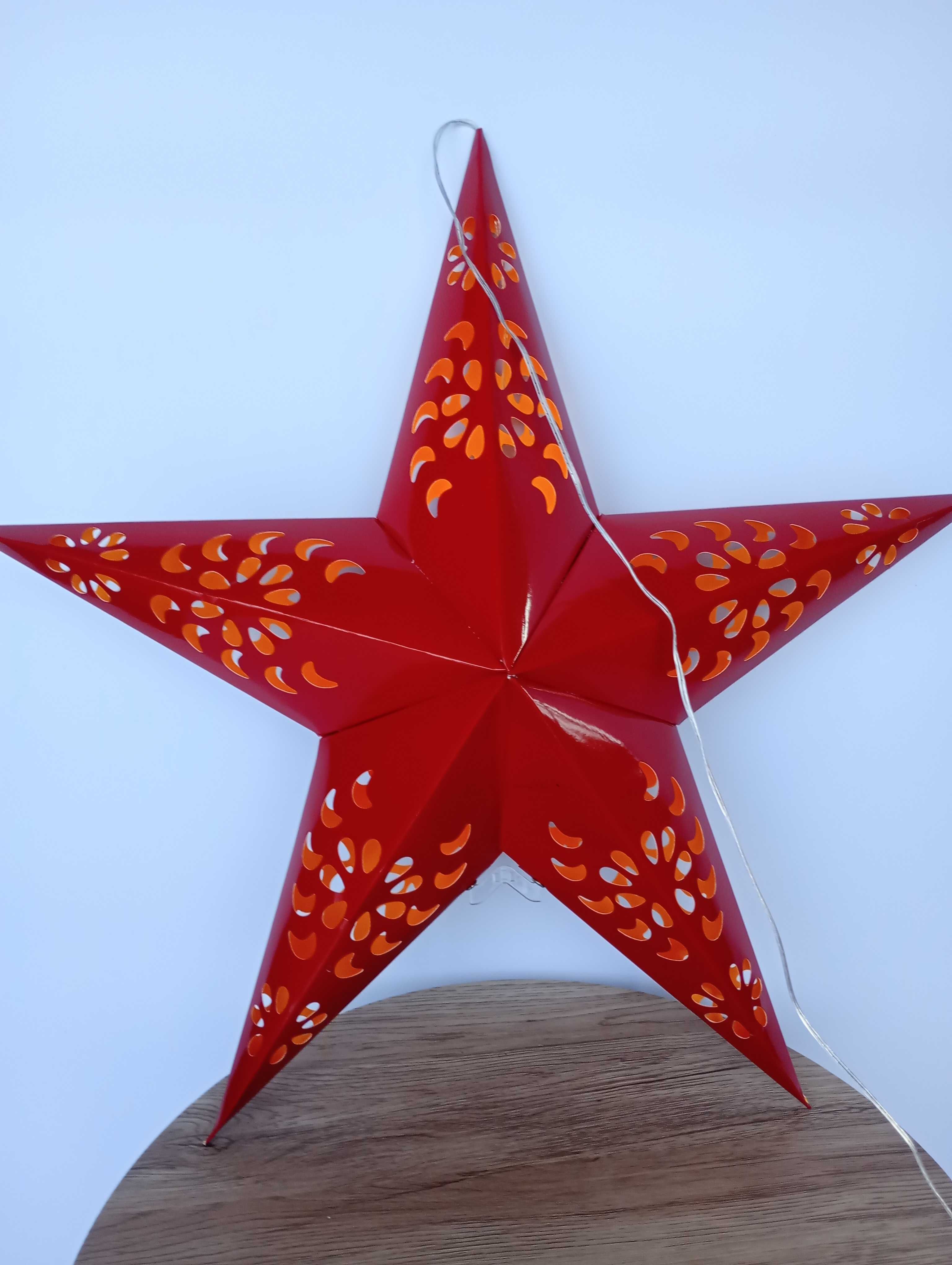 Gwiazda 3d papierowa składana led