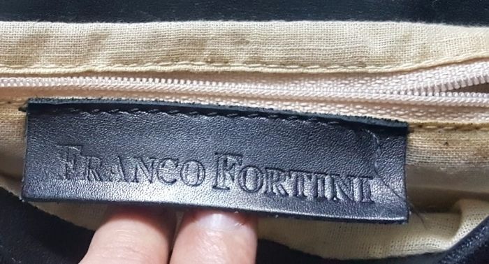 Кожаная,фирменная,итальянская сумочка franco fortini