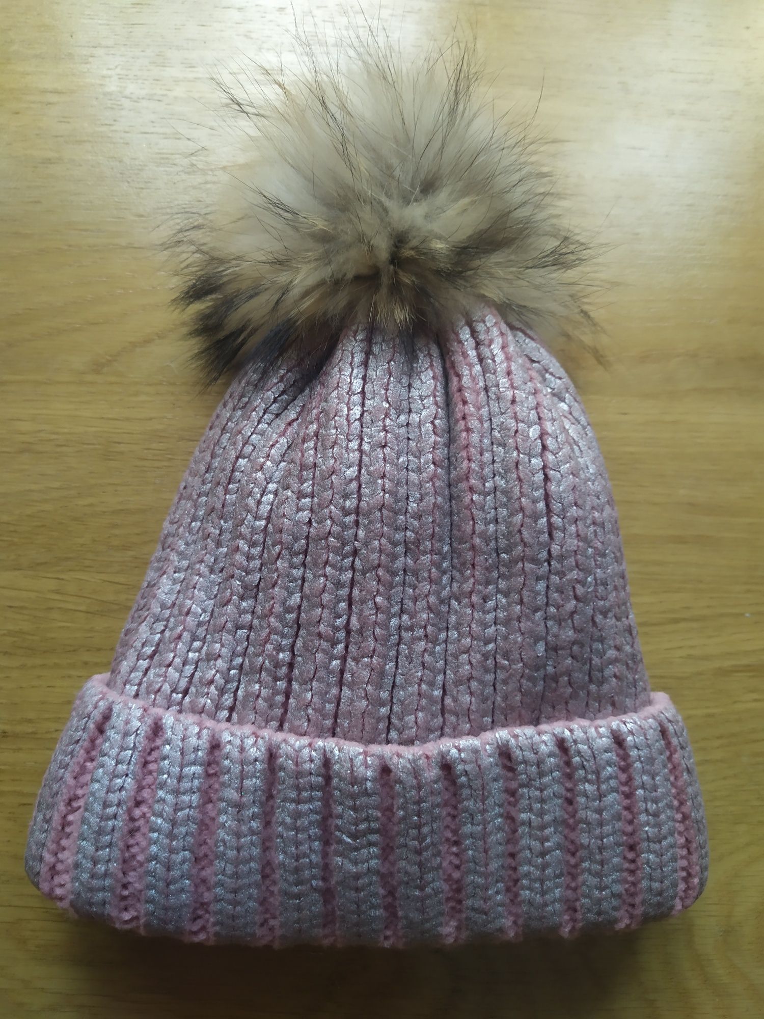 Зимняя шапка, шапочка для девочки 52 размер