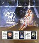 STAR WARS 40 anos - 3 selos comemorativos