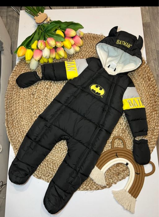 Nowy kombimezon zimowy batman marvel F&F 80 cm