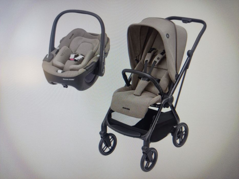 Carrinho bebé maxi cosi Leona 2 twillic truffle e pebble 360