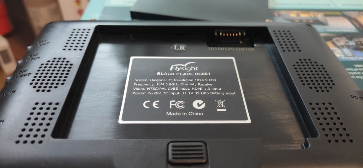 Monitor Flysight 7" RC801 Black Pearl