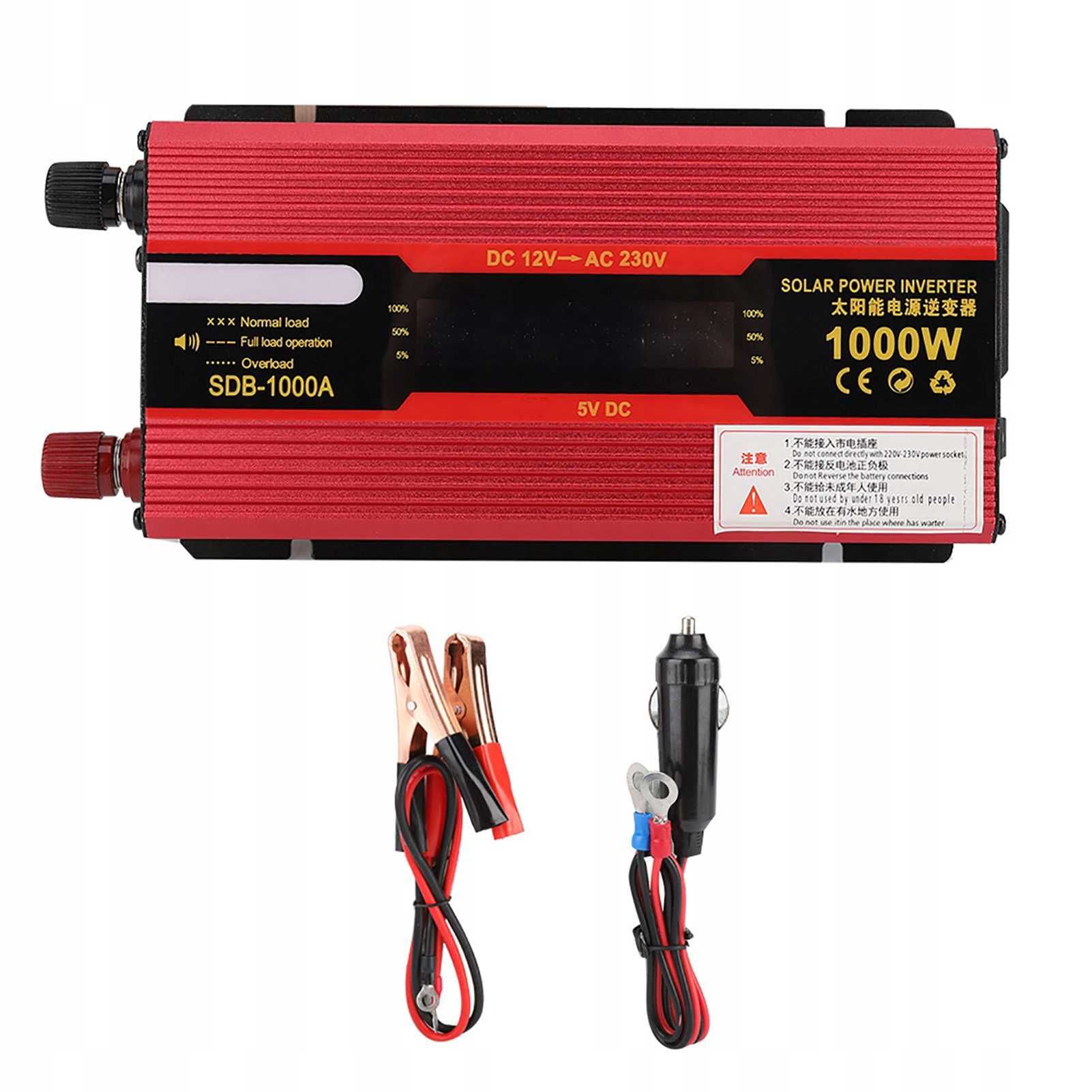 Автомобільний ІНВЕРТОР 12V 220V 1000W SINE