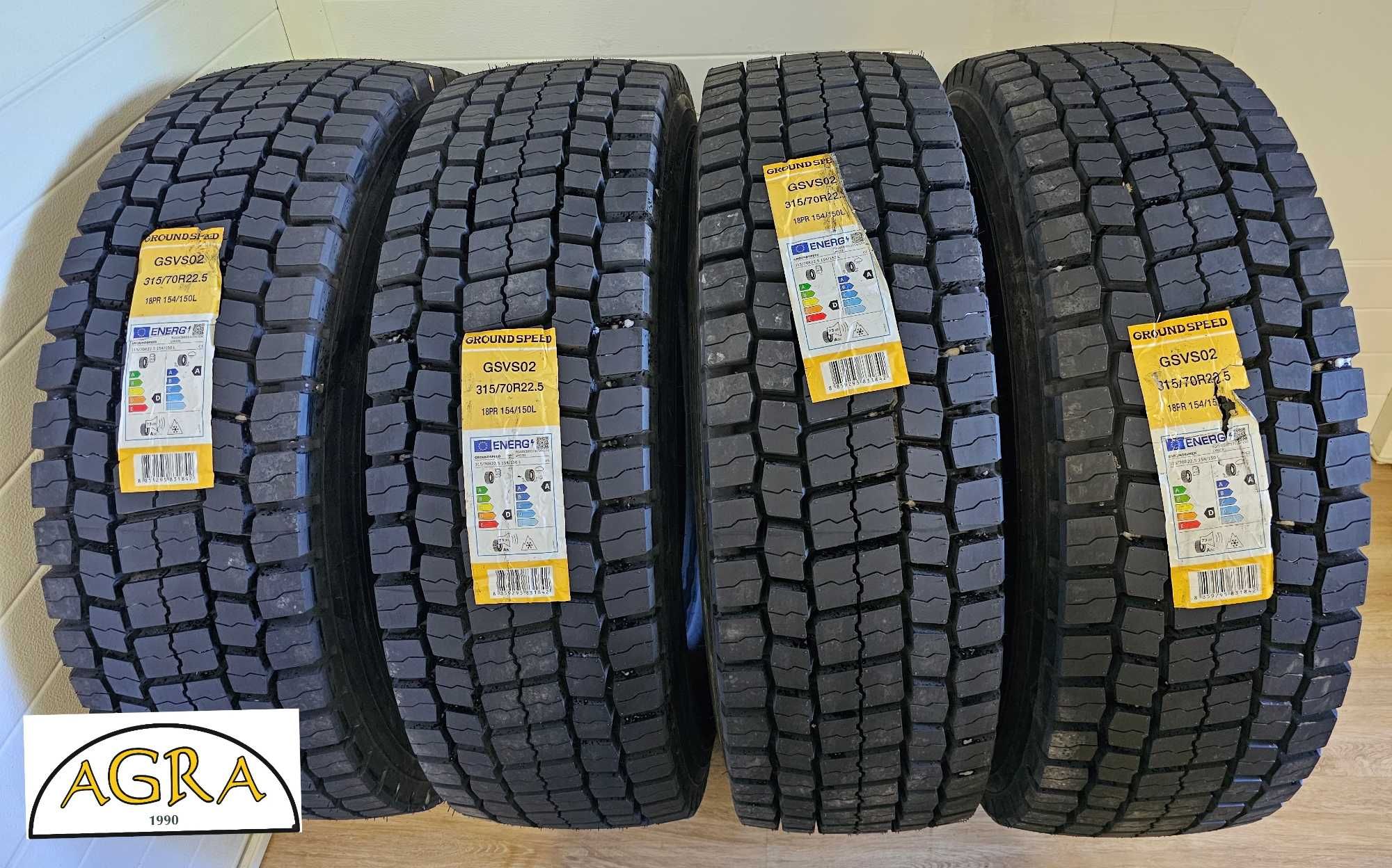 315/70R22.5 NOWA GROUNDSPEED AEROTYRE opona napędowa opony napęd MOCNA