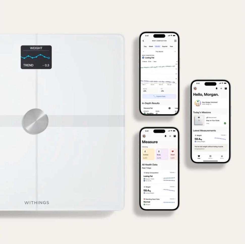Withings Balança Body Smart Branco Nova - app iPhone / Android