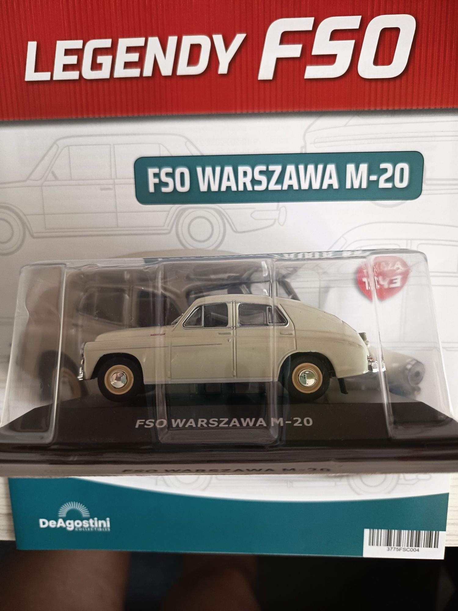 Legendy FSO Warszawa M20 skala 1:43