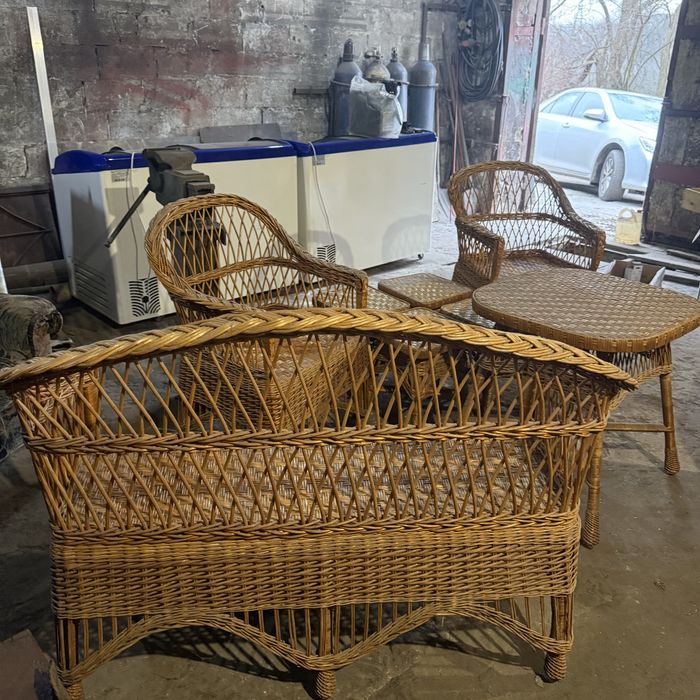 Комплект садових Меблів з Натурального Ротанга