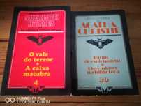 Livros de Sherlock Holmes e Agatha Christie
