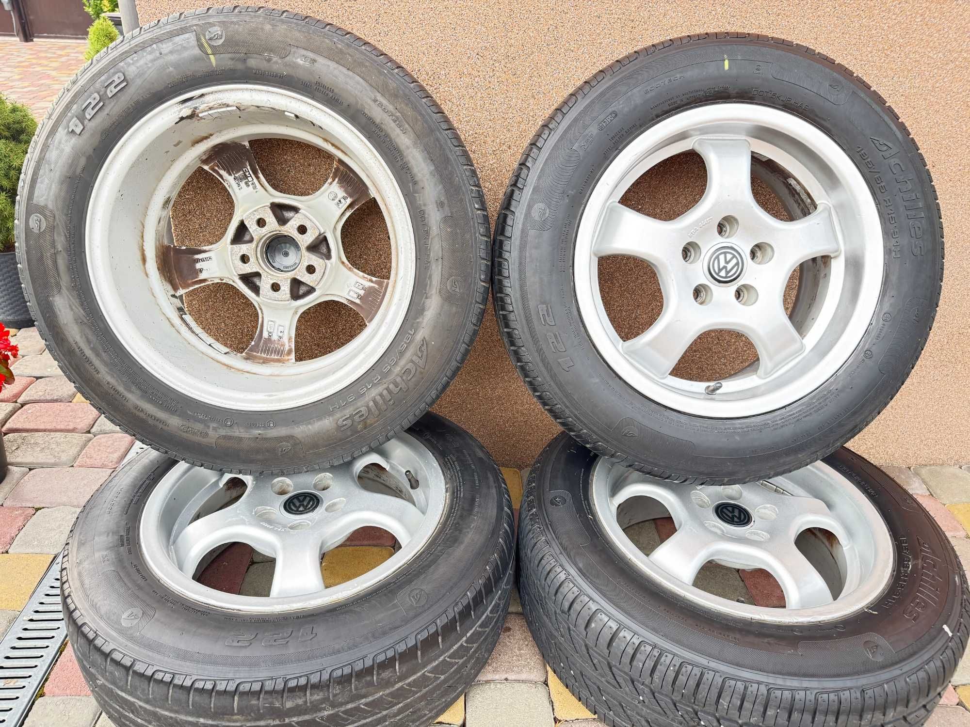 Тітанові діски CMS 5*100 R15 VW Golf 4-Skoda rapid-faBia-Audi 3