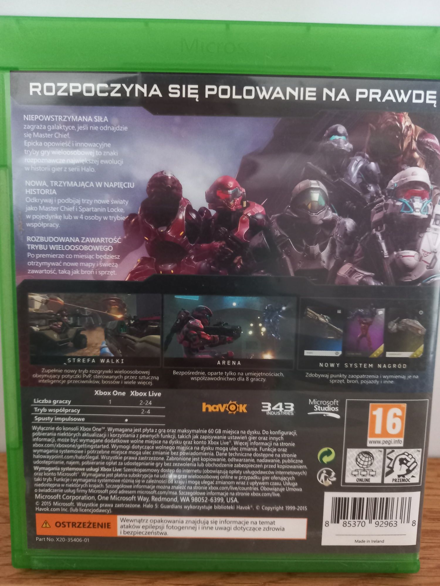 Halo 5 the Guardians - polska wersja jezykowa - xbox one