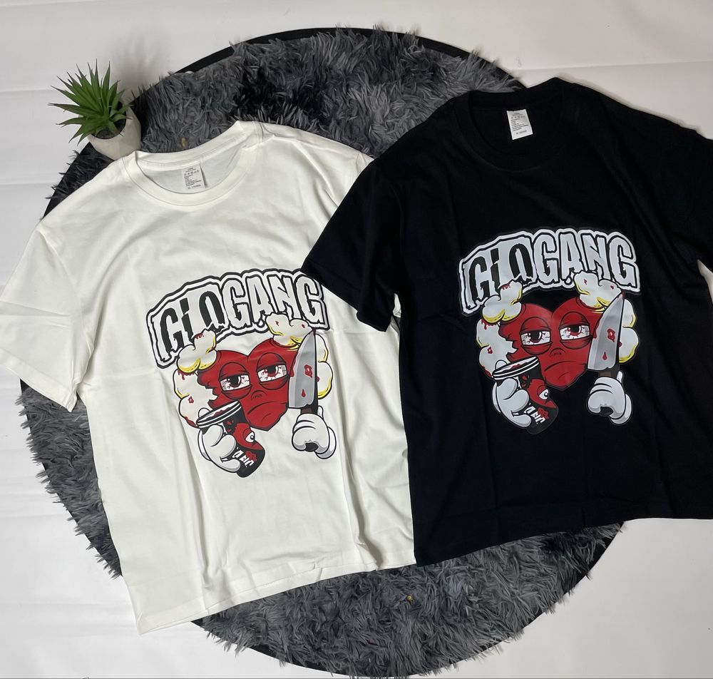 Футболка Glo gang big print | нова футболка glo gang розмір