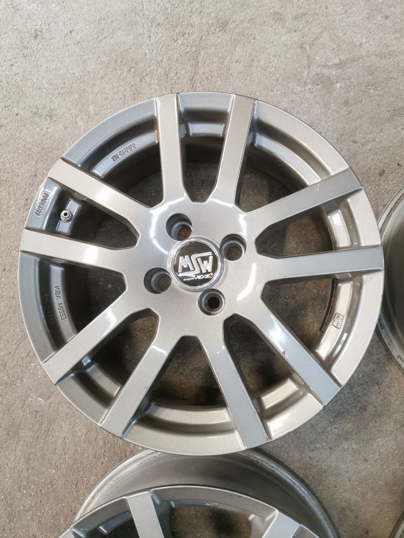 Felgi aluminiowe 16" 4x100 ET37 6.5J MSW OZ