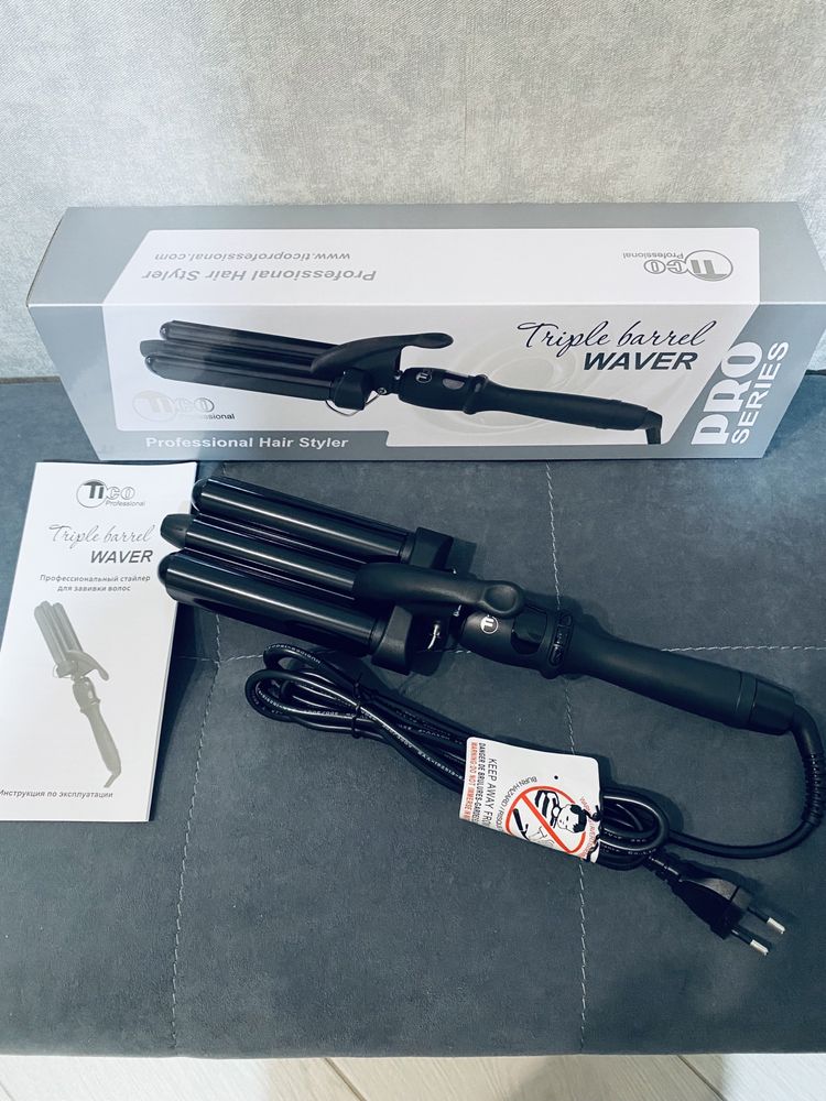 Потрійна плойка Tico Professional Triple Barrel Waver