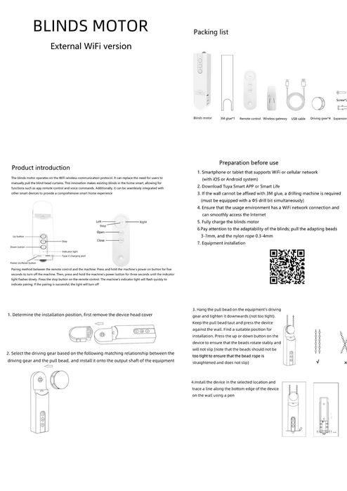 Napęd rolet Tuya smart Wi-Fi