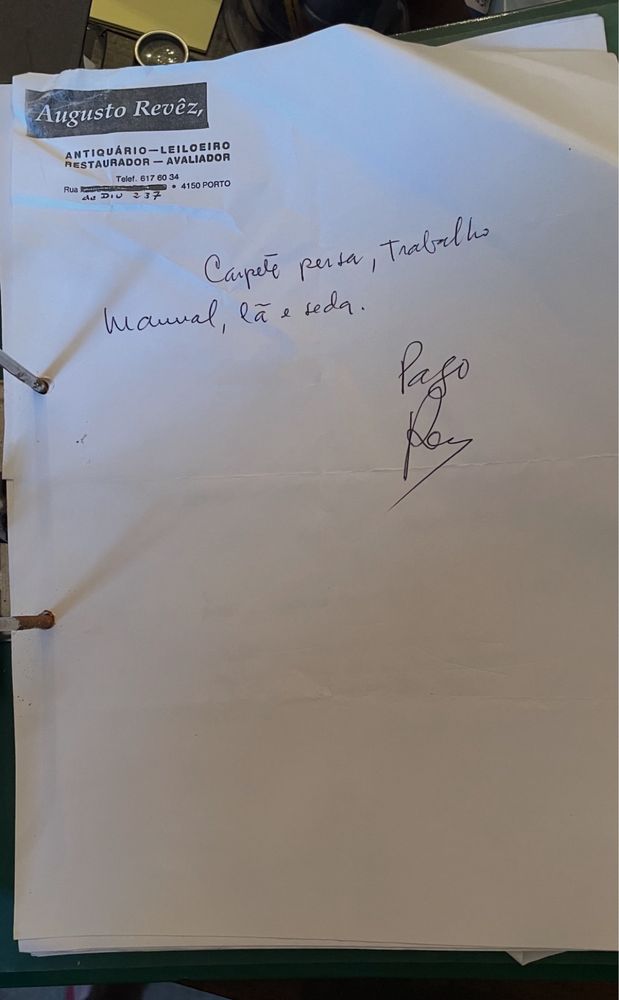 Tapete persa em seda
