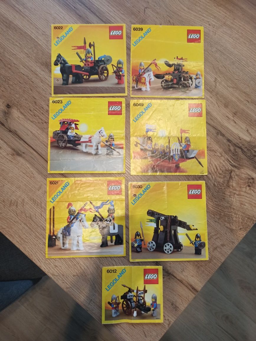 Instrukcje lego na sztuki. Lata 90' castle pirates town space technic