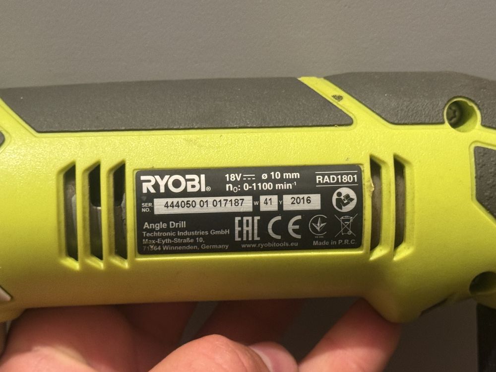 Wiertarka kątowa 18V ONE+ Ryobi
