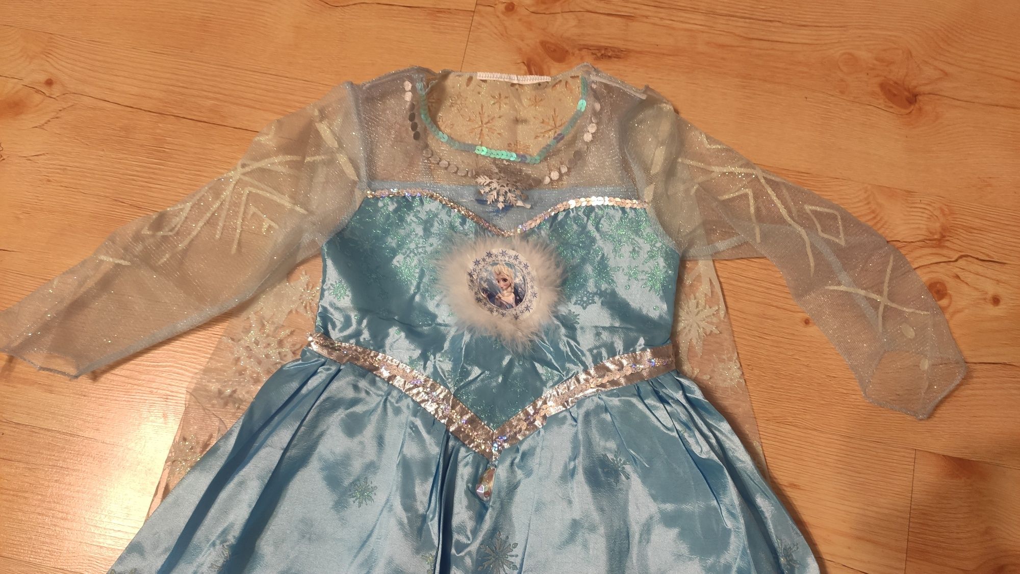 Elsa Elza kraina lodu Frozen sukienka strój karnawałowy bal 104