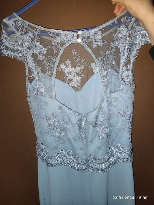 Sukienka trencz dłuższy tył