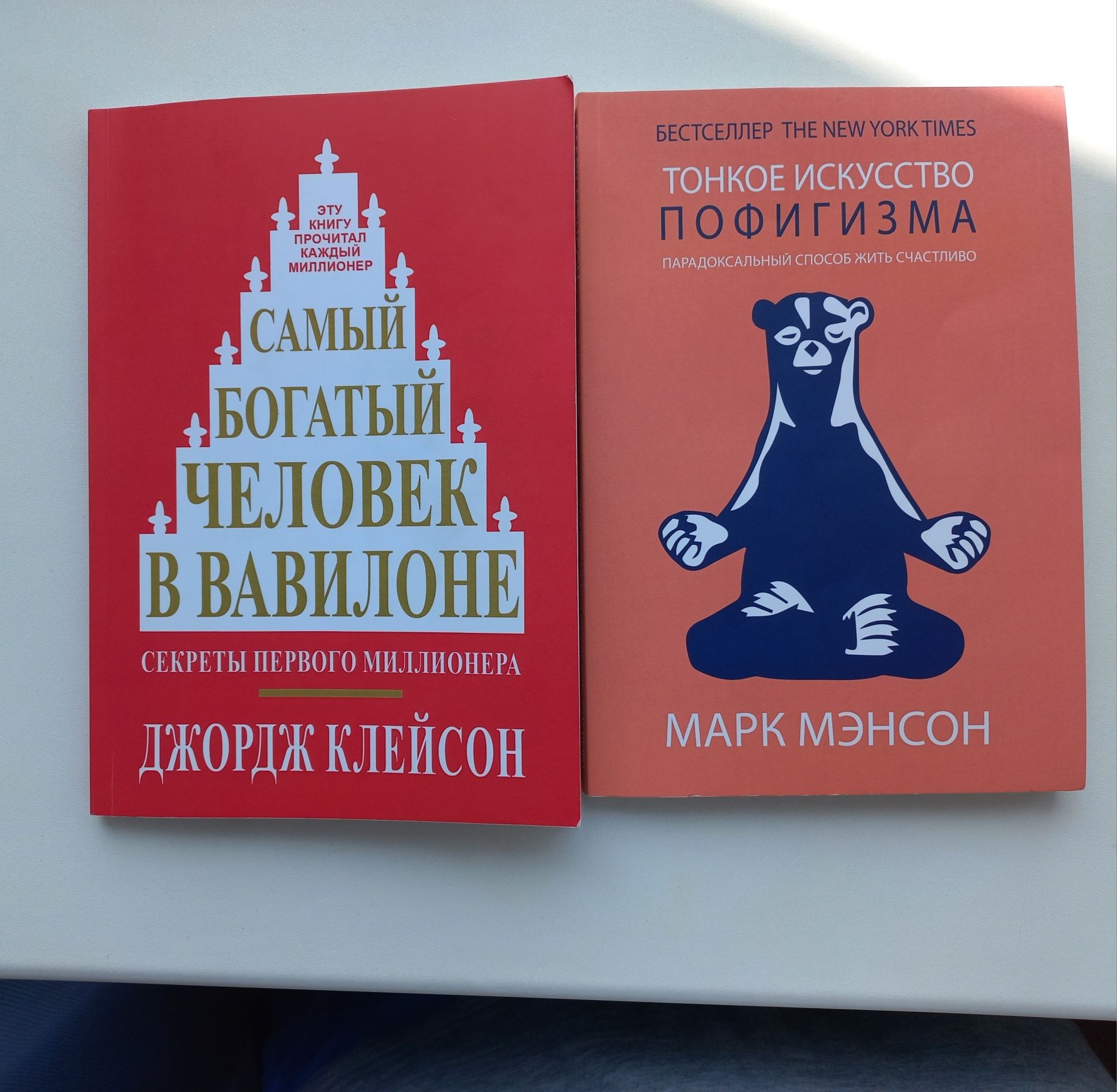 Книги:《Самий багатий чоловік у Вавилоні》 + 《Тонке мистецтво пофігізму》