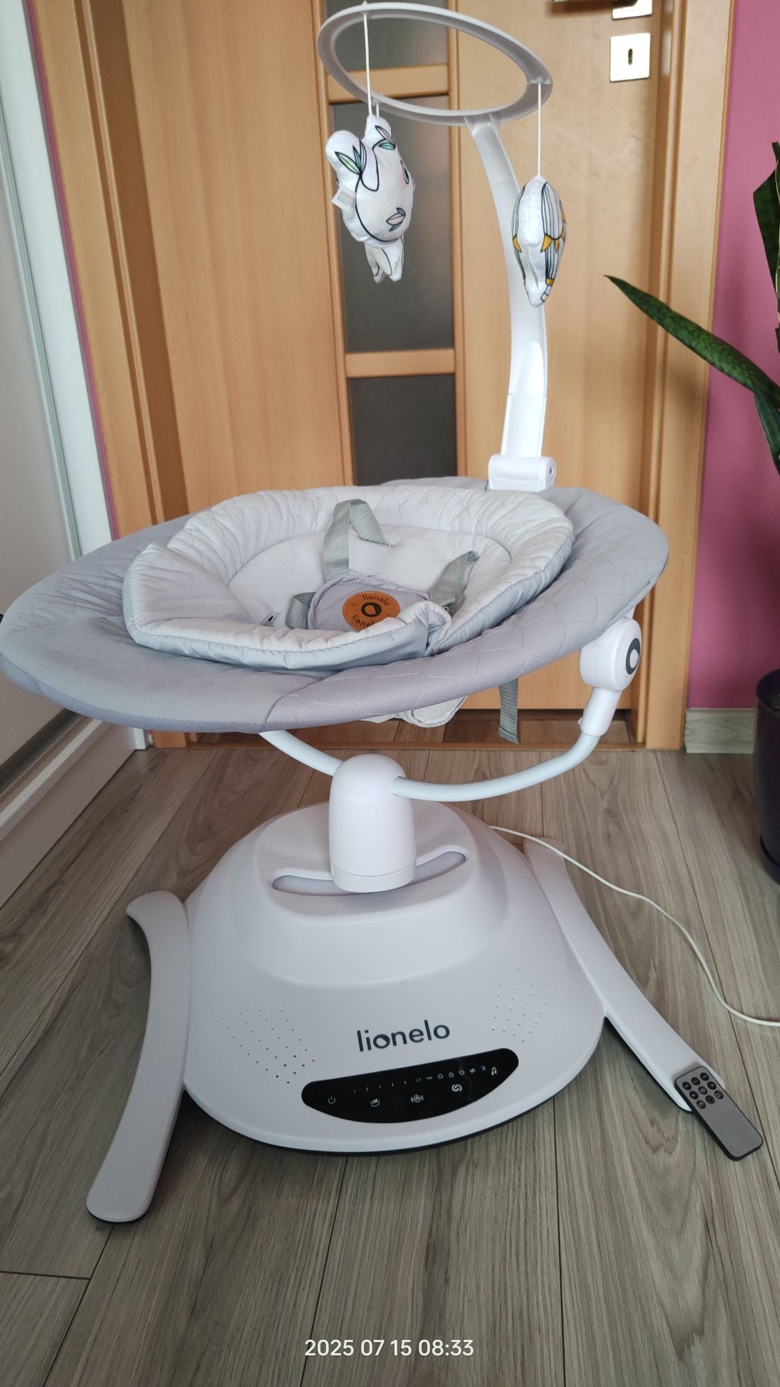 LIONELO BELLA huśtawka bujaczek dla dziecka do 9 kg i