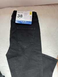 Spodnie jeans czarne roz.38! Nowe z metkami!