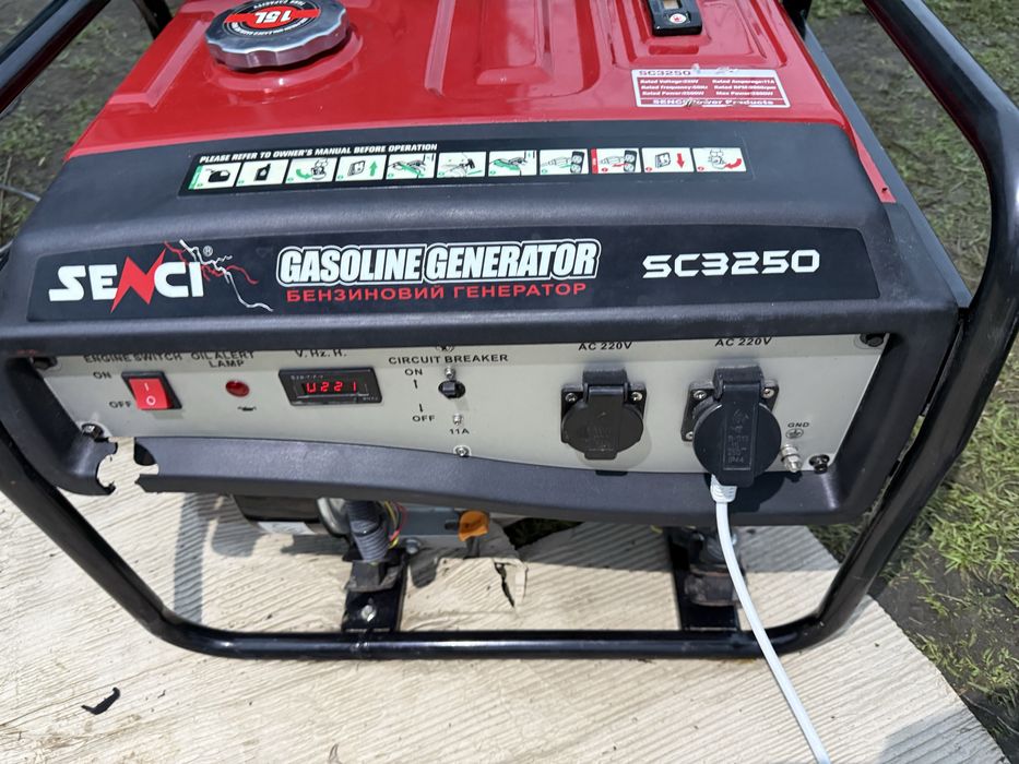 Бензиновий генератор SENCI SC3250-M 3,25 кВт