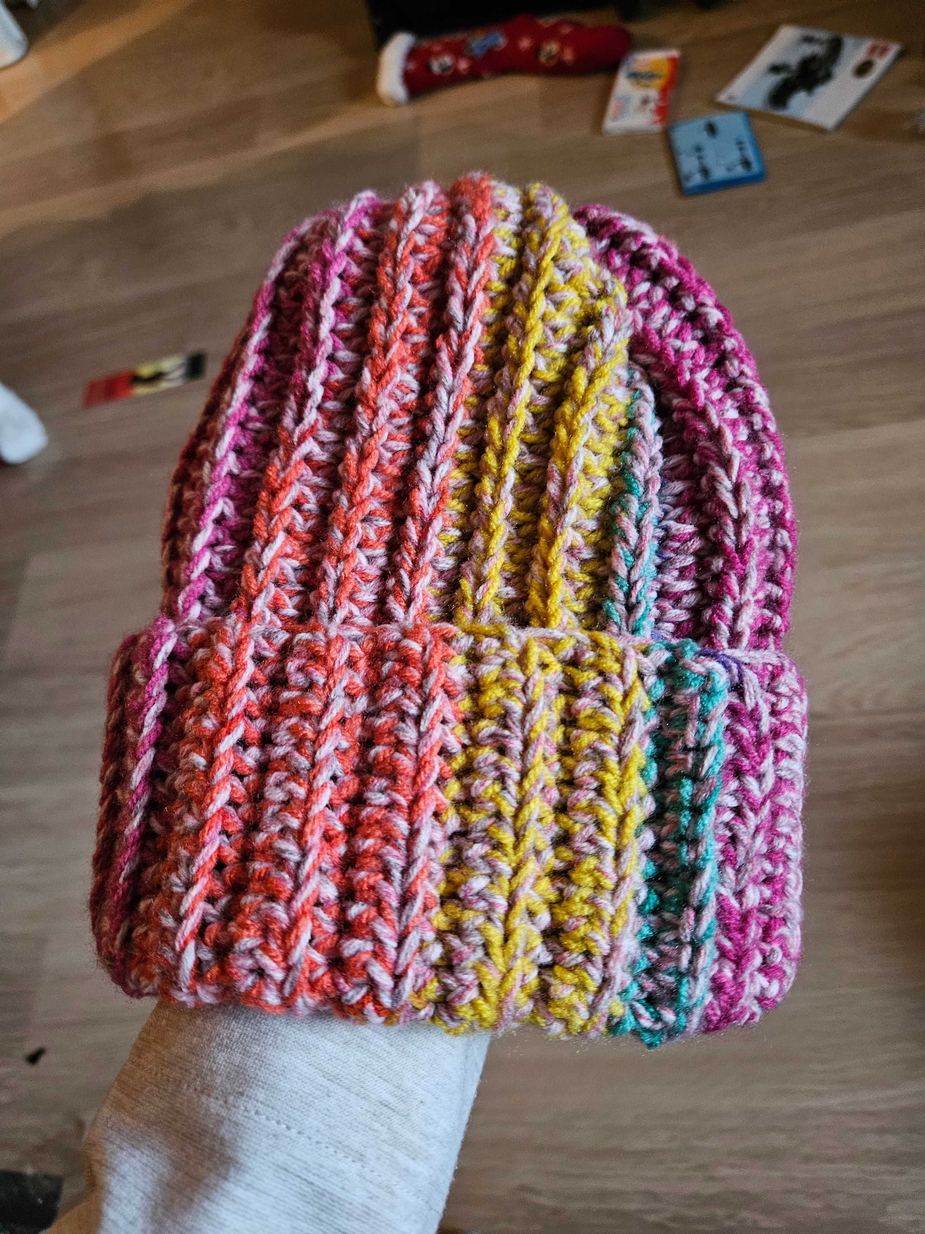 Kolorowa Czapka Handmade