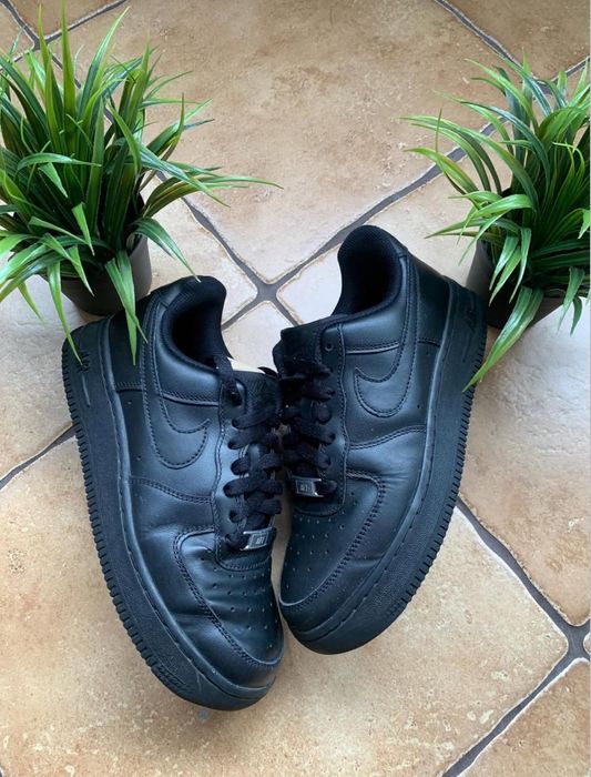 Nike Air Force Black/ черние форсы