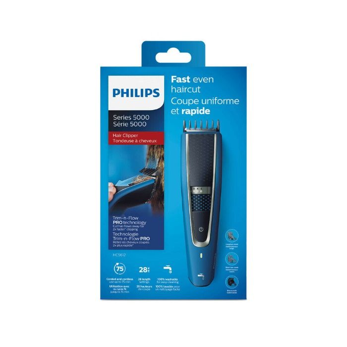 NOVA- Philips HC5612 / 15 Series 5000 Máquina de cortar cabelo lavável
