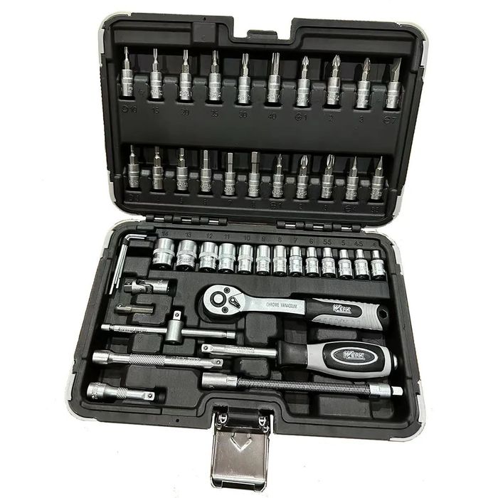 Набір інструментів професійний 1/4" 46 од. WERK 70224