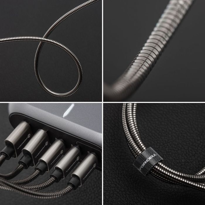 Kabel USB A do Lightning Forcell F-Energy 2,4A 12W Metal 1 m C236