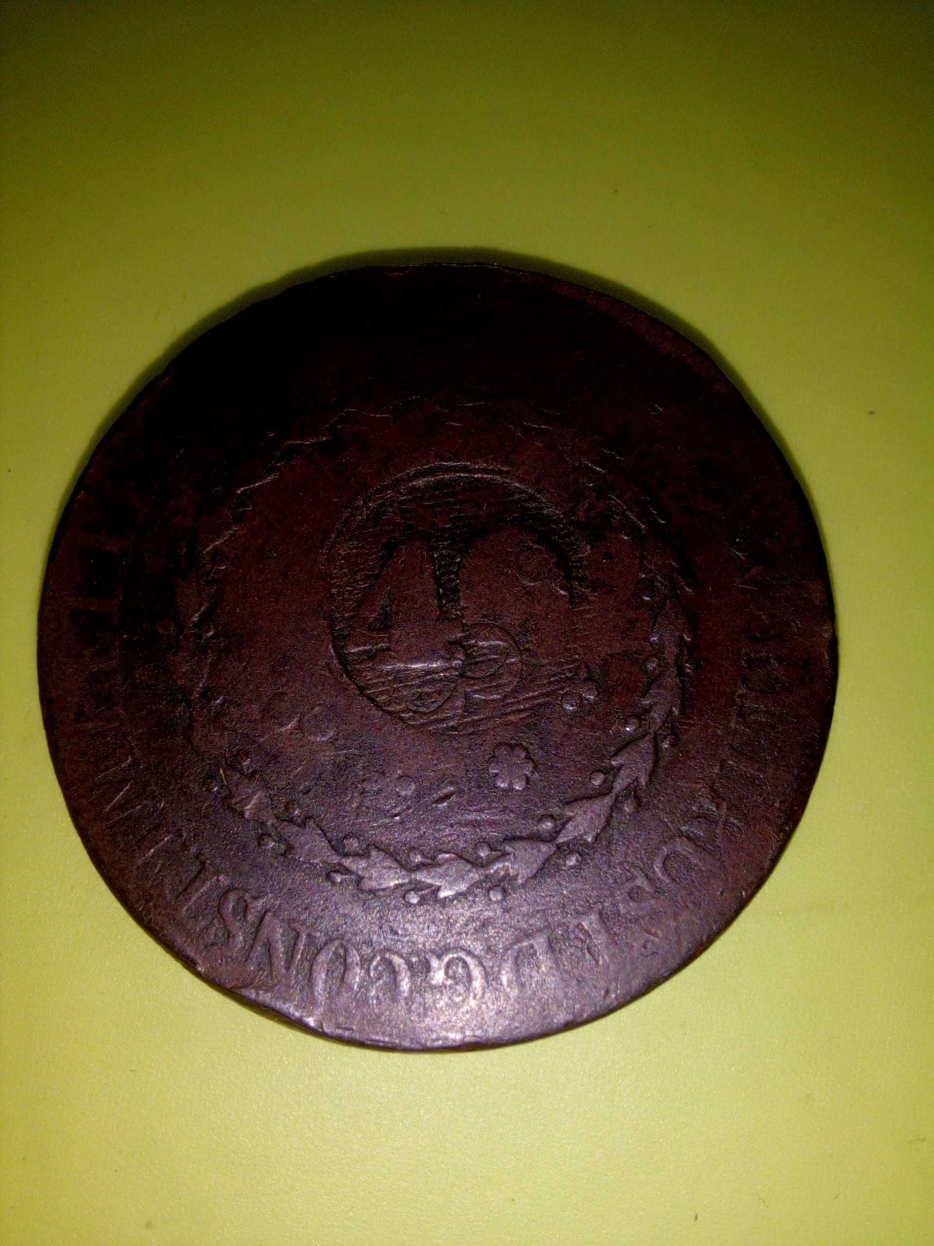 Lote de moedas com CARIMBO, 40 reis 1787 e 1831