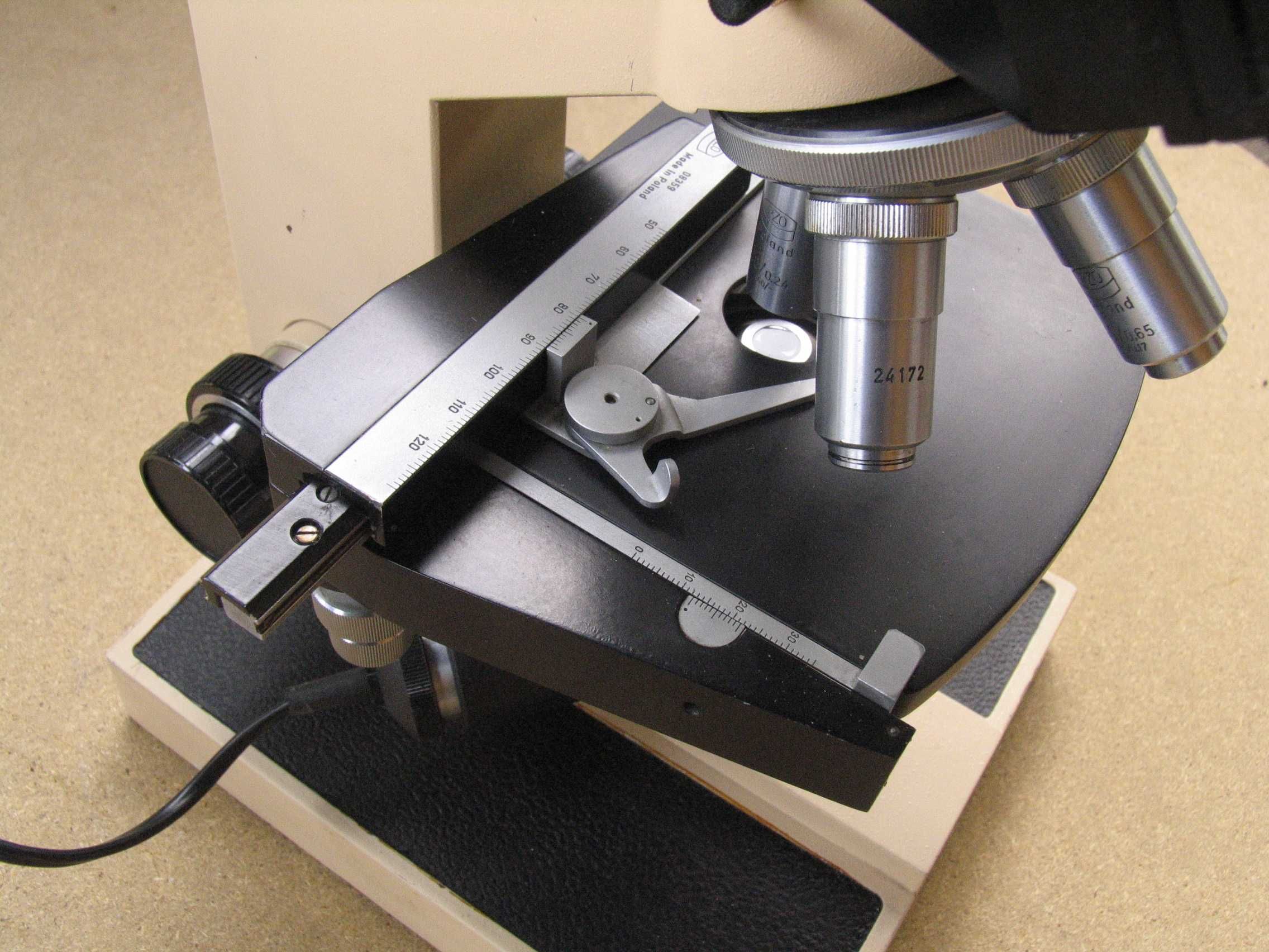mikroskop PZO STUDAR binookularowy stan idealny