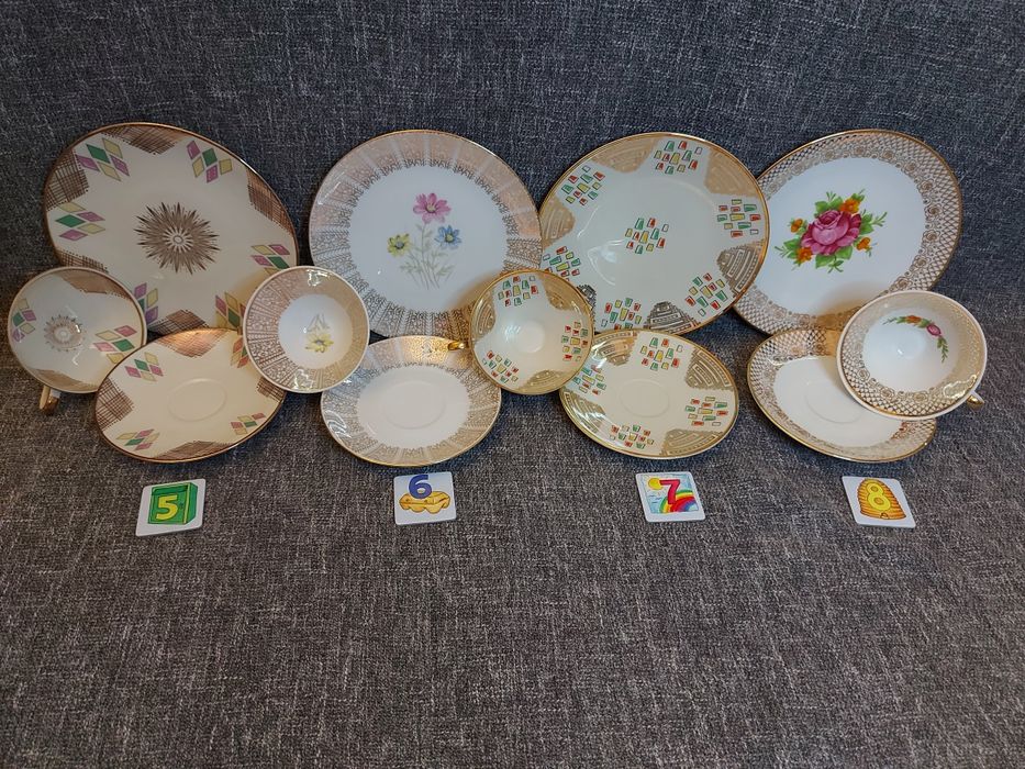 2А/3А Чайно кофейные тройки/трійки.Германия.Німеччина.50-80 год.