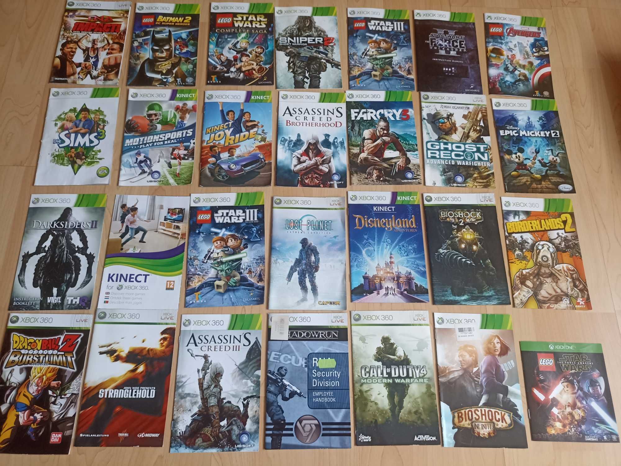 Książeczki z gier na  xbox 360