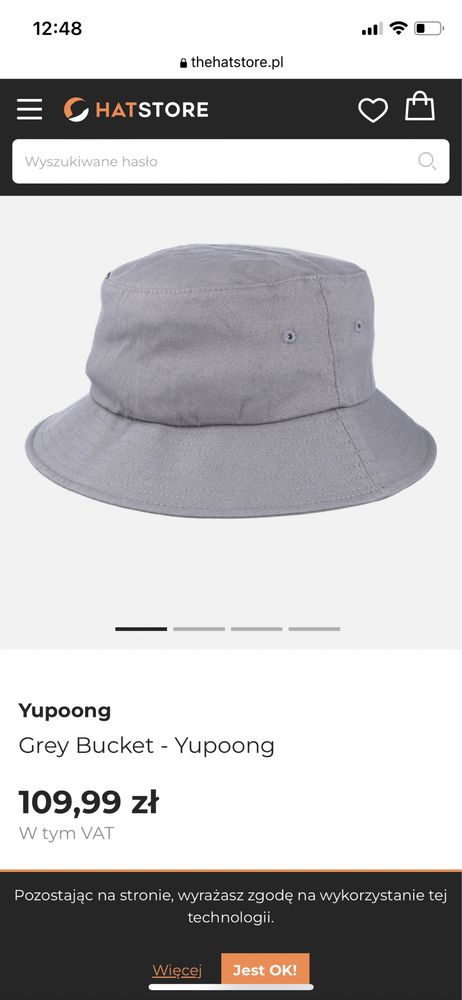 Yupoong Flexfit bucket hat kapelusz one size