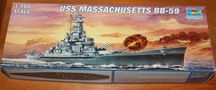 1:700 Trumpeter 05761 model pancernika USS Massachusetts BB-59