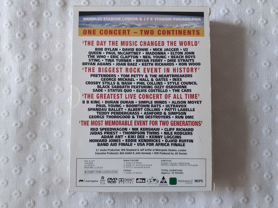 Live Aid - 4 DVDs - Warner Music Vision