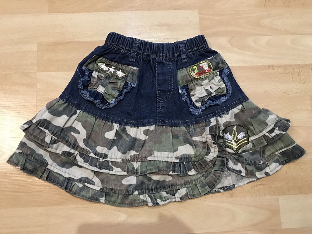 Якісна джинсова спідниця, юбка для дівчаток на ріст 104-110-116 см