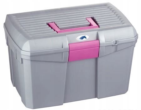 Skrzynka na szczotki dla konia koni Premium - szara