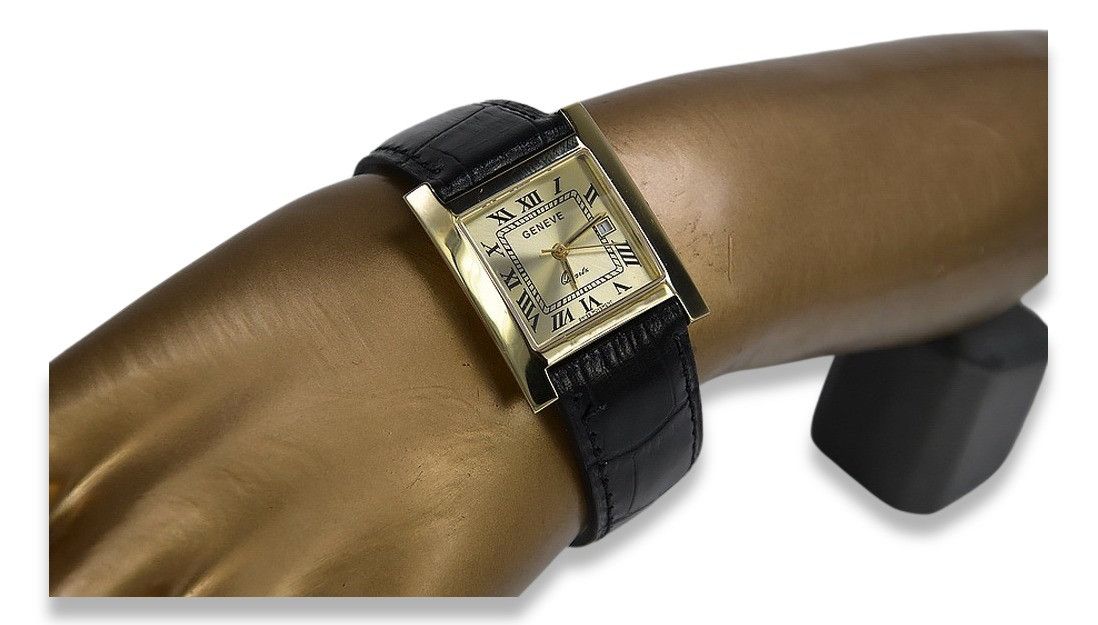 Złoty zegarek męski 14k 585 Geneve mw009y Gdańsk biżuteria